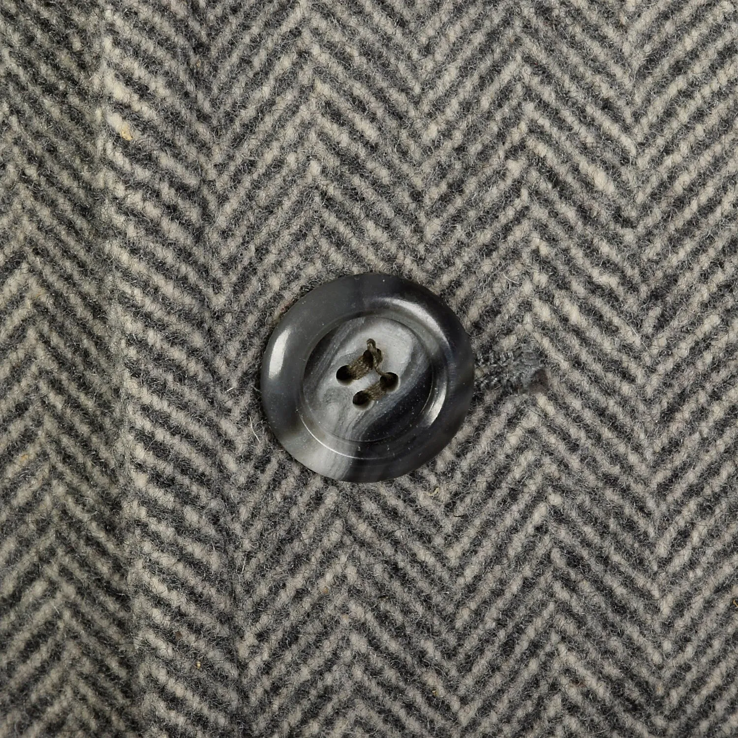 1970s Gray Wool Tweed Coat with Convertible Pockets