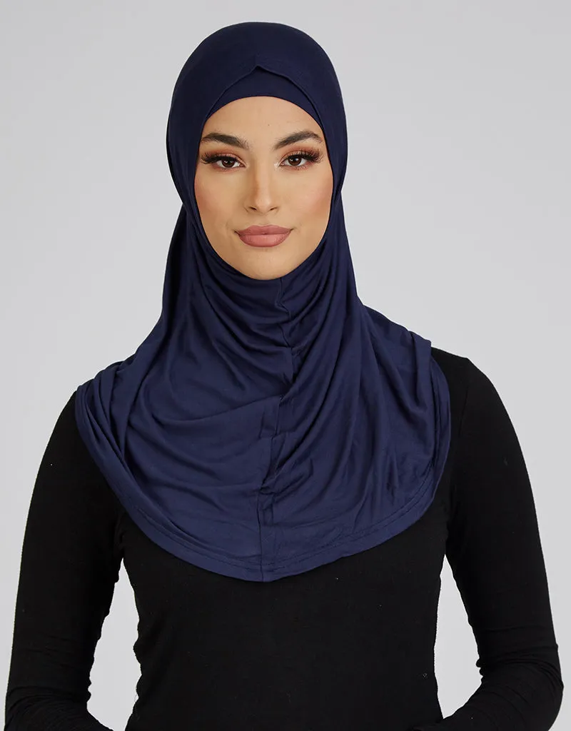 2 Piece Hijab Cap / Scarf - Dark Shades