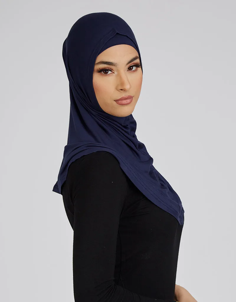 2 Piece Hijab Cap / Scarf - Dark Shades