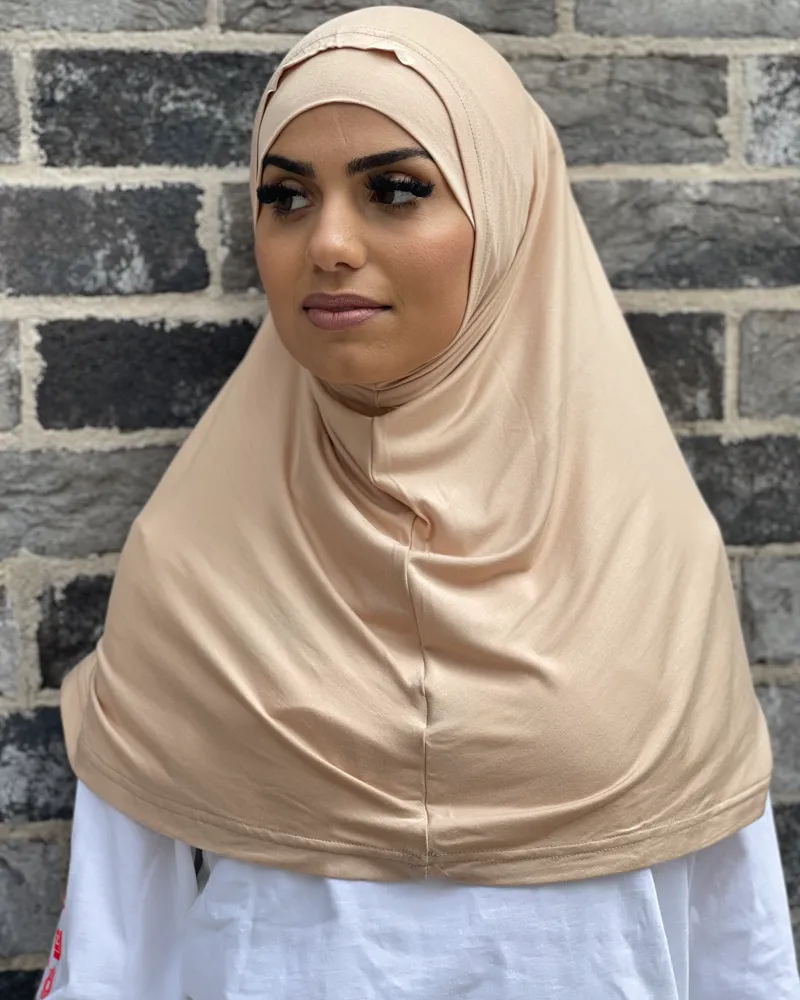 2 Piece Hijab Cap / Scarf - Light Shades