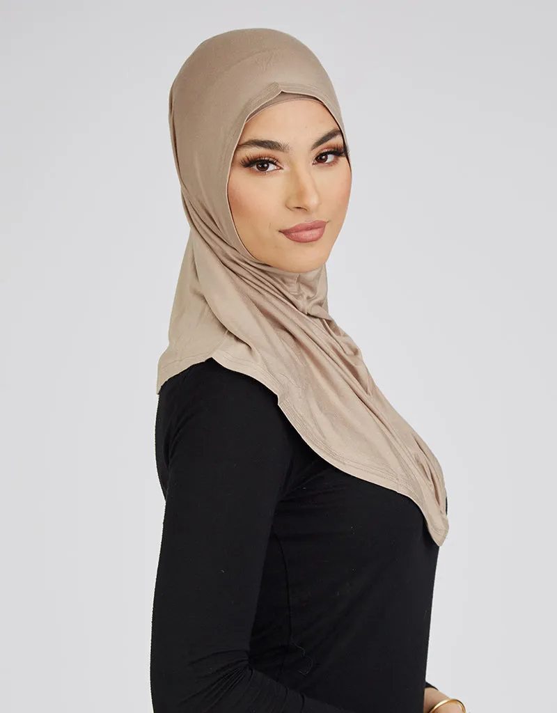 2 Piece Hijab Cap / Scarf - Light Shades