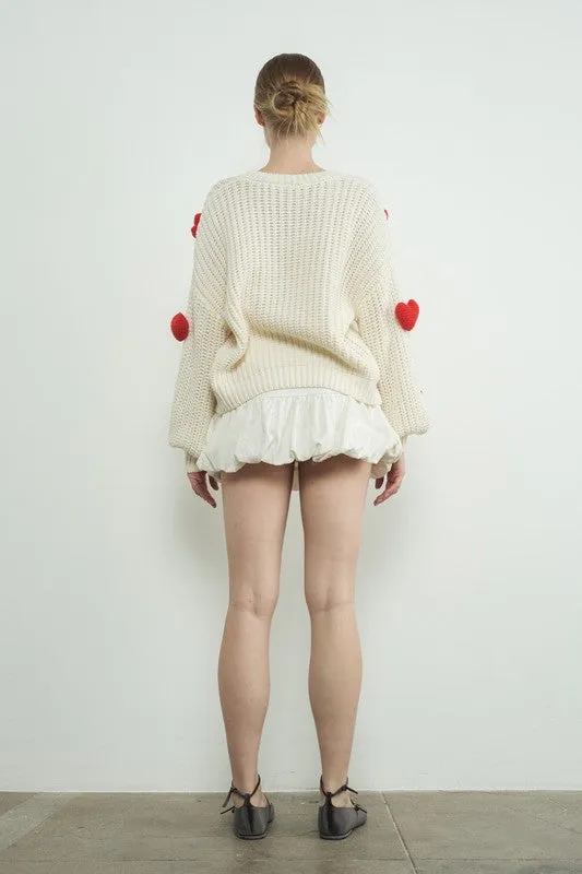 3D Heart Sweater