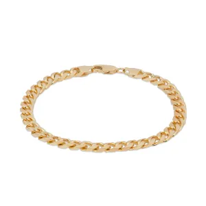 6mm Miami Cuban Bracelet in Gold