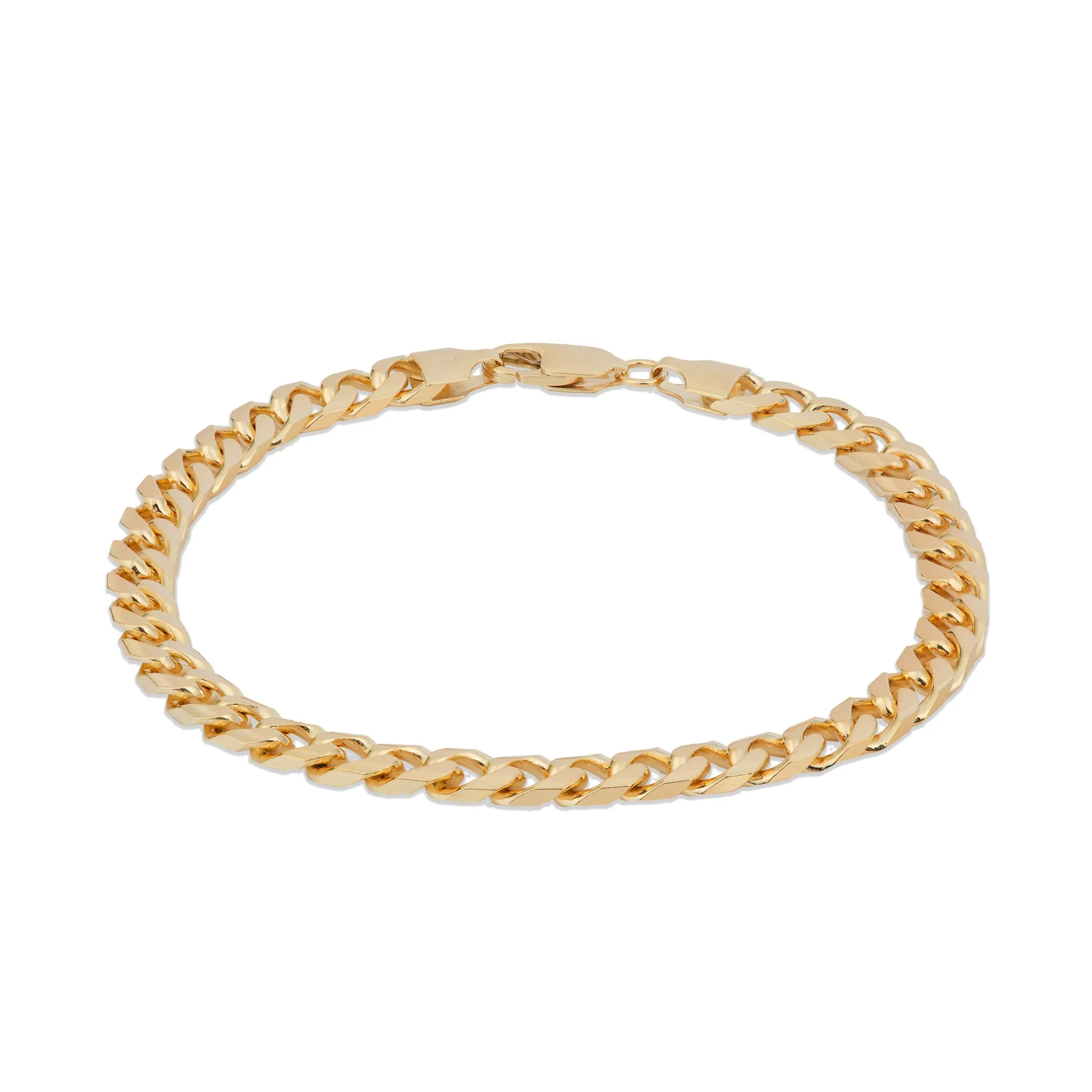 6mm Miami Cuban Bracelet in Gold