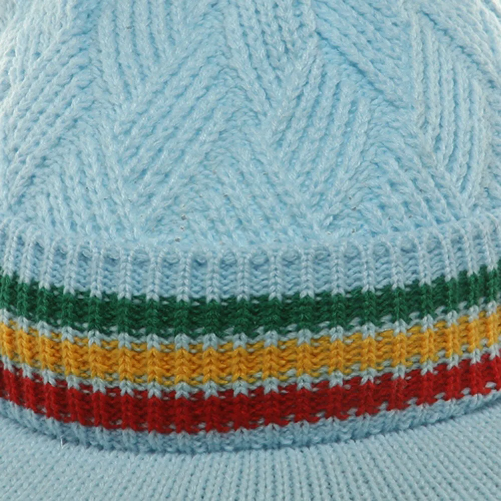 Acrylic Rasta Beanie Visor