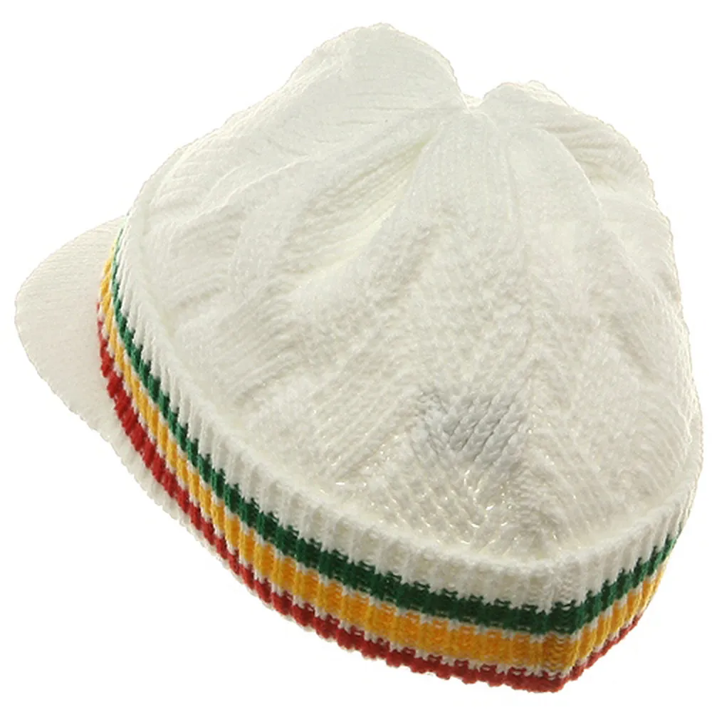 Acrylic Rasta Beanie Visor