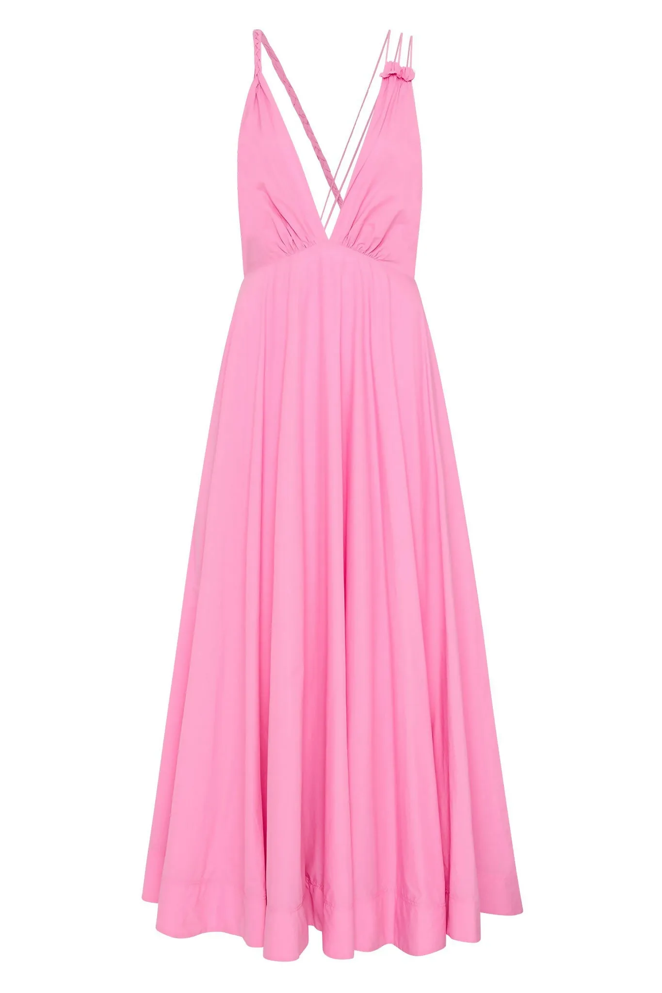 Aje Vellum Maxi Dress Cerise Pink Size 8