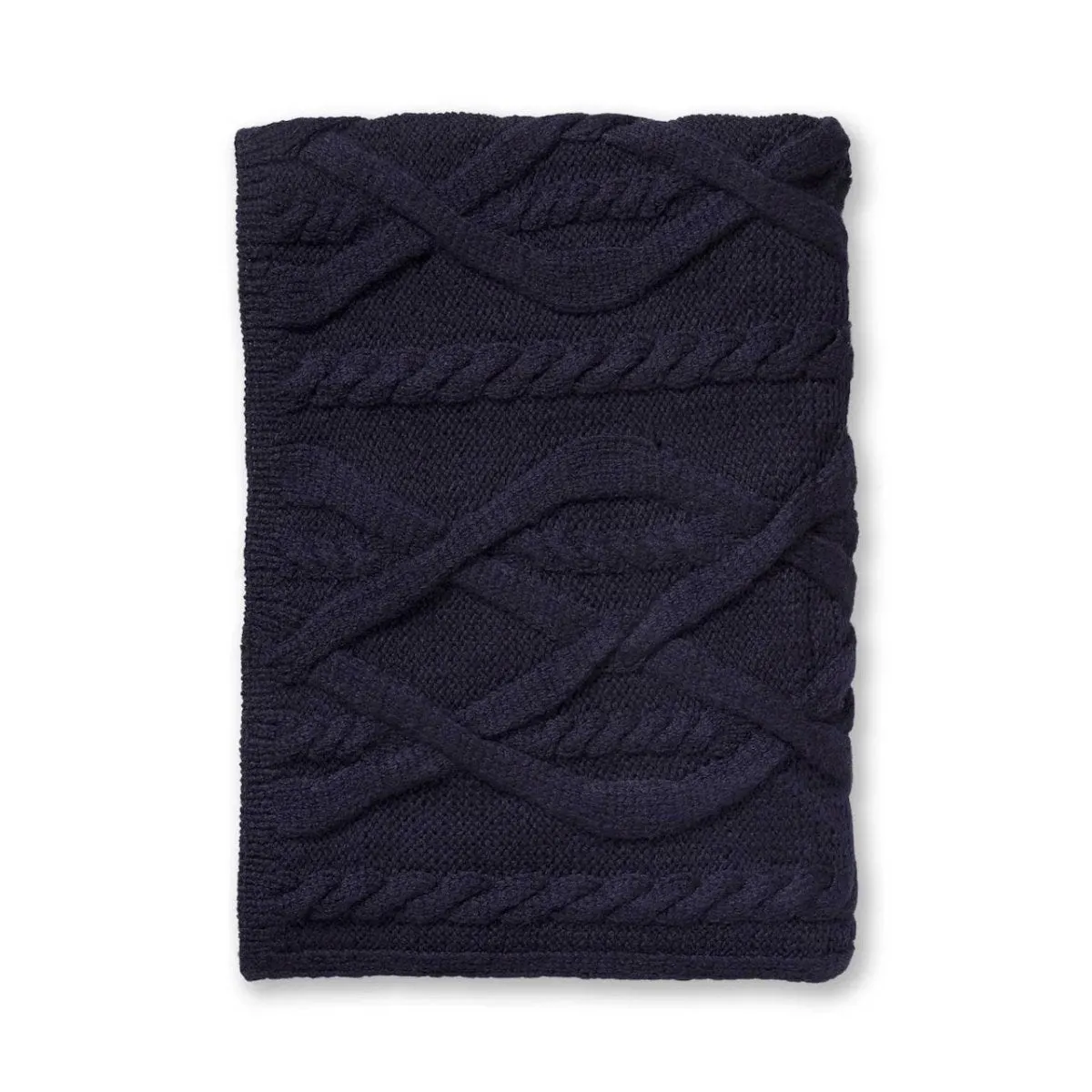 Alicia Adams Alpaca Buckley Throw in Navy