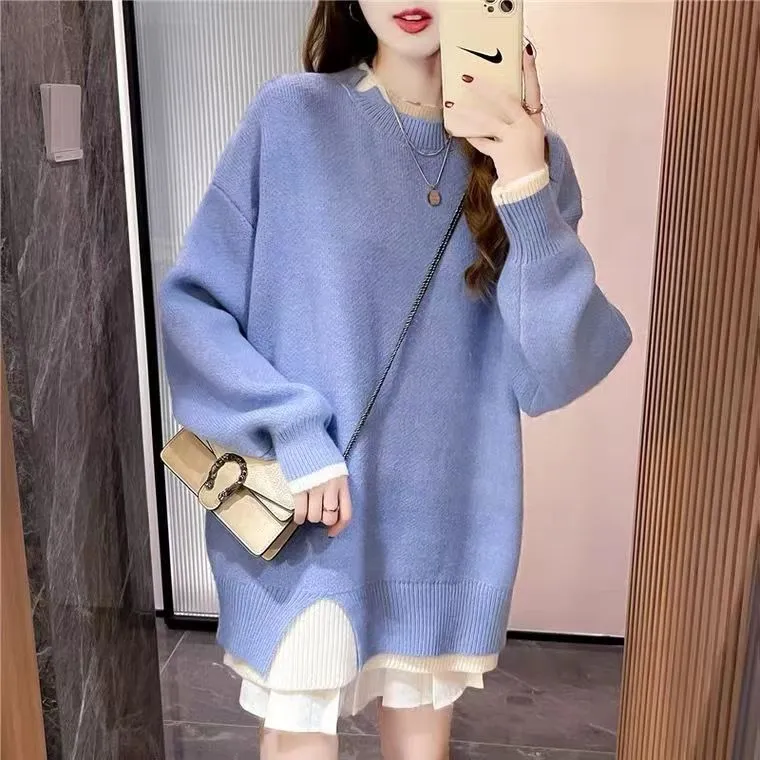 All-matching Loose Knitted Pullover Top