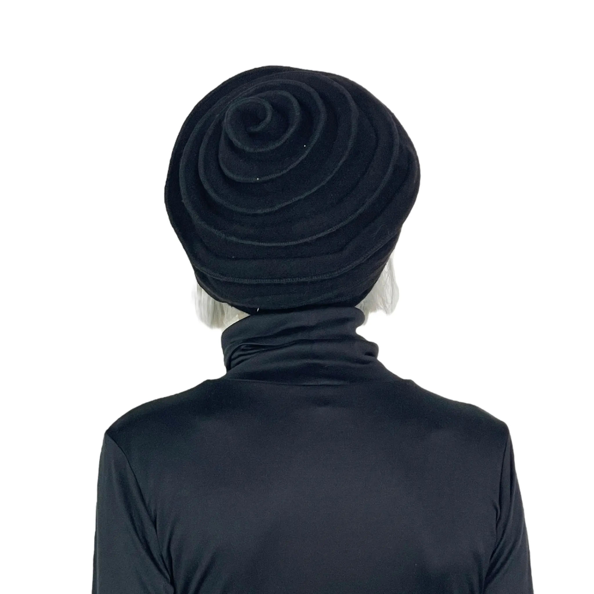 ALTONA SPIRAL KNIT WOOL BERET