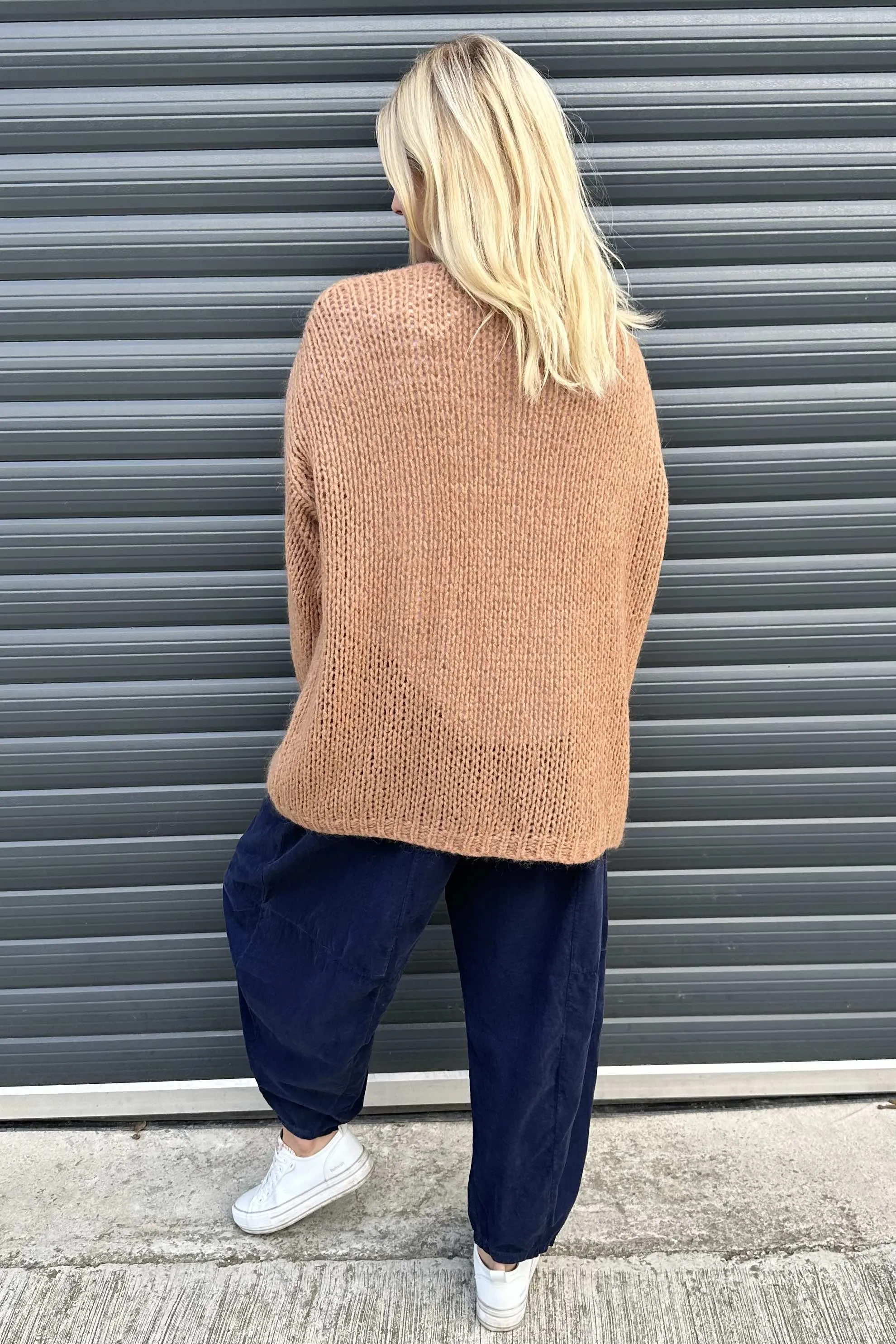 Annie Knitted Cardigan Camel