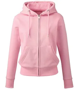 Anthem Ladies Organic Full Zip Hoodie | Pink