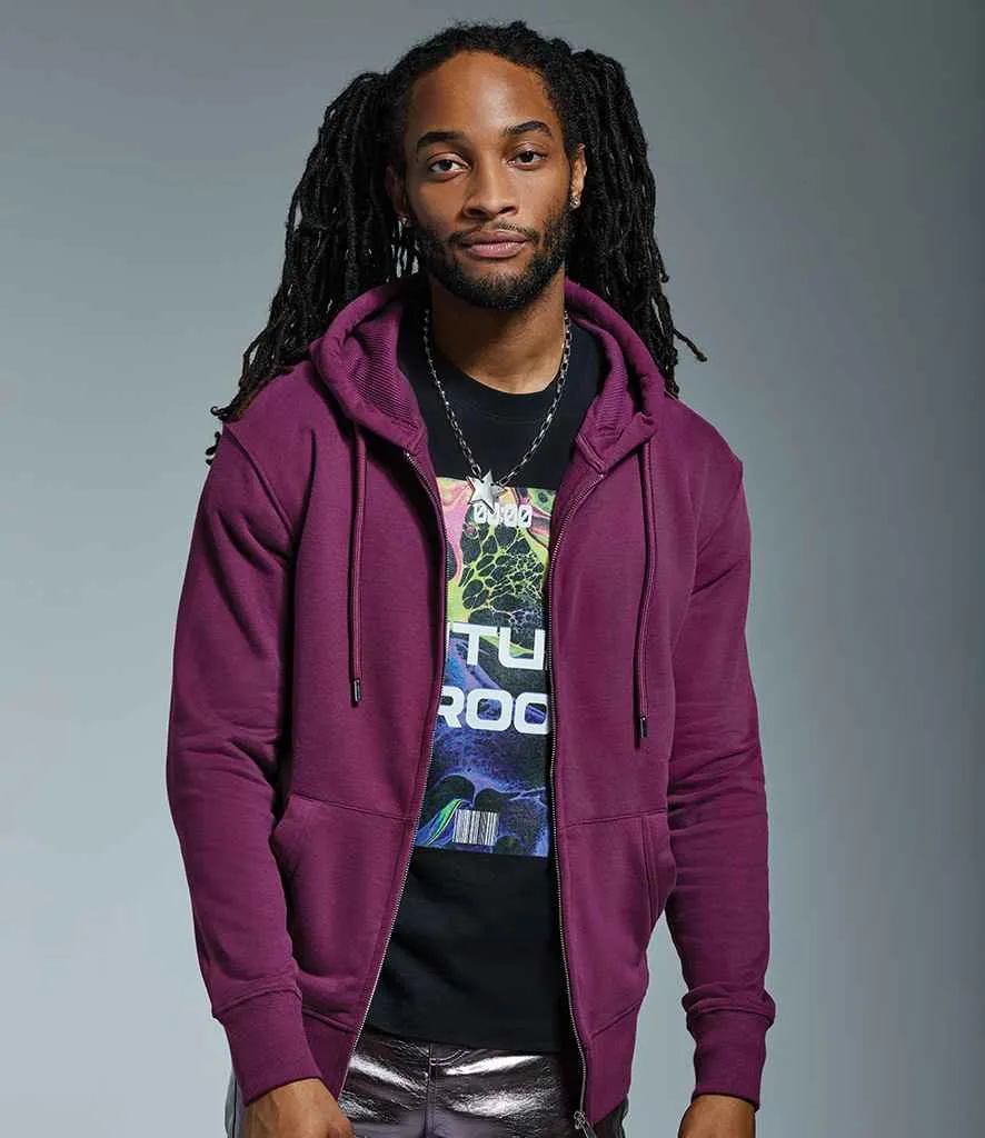 Anthem Organic Full Zip Hoodie | Burgundy