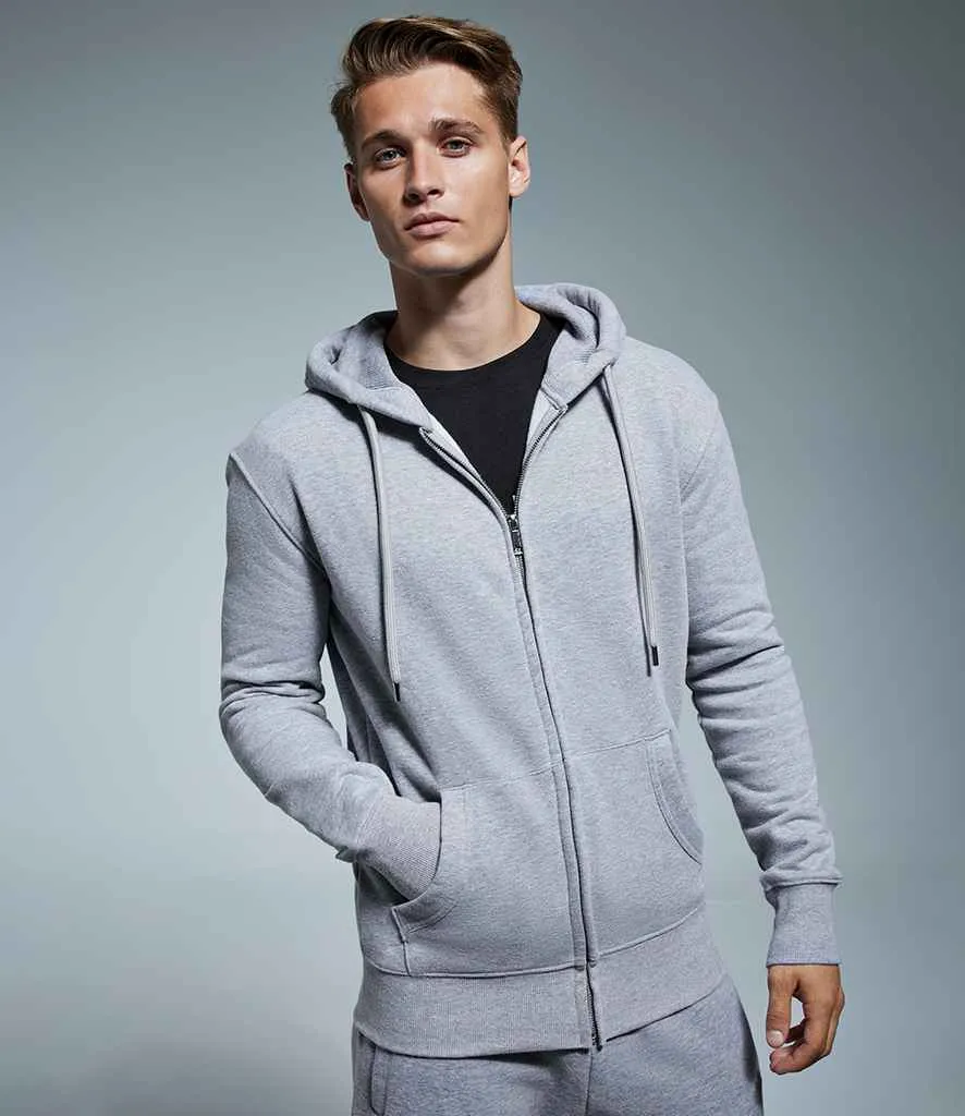 Anthem Organic Full Zip Hoodie | Grey Marl