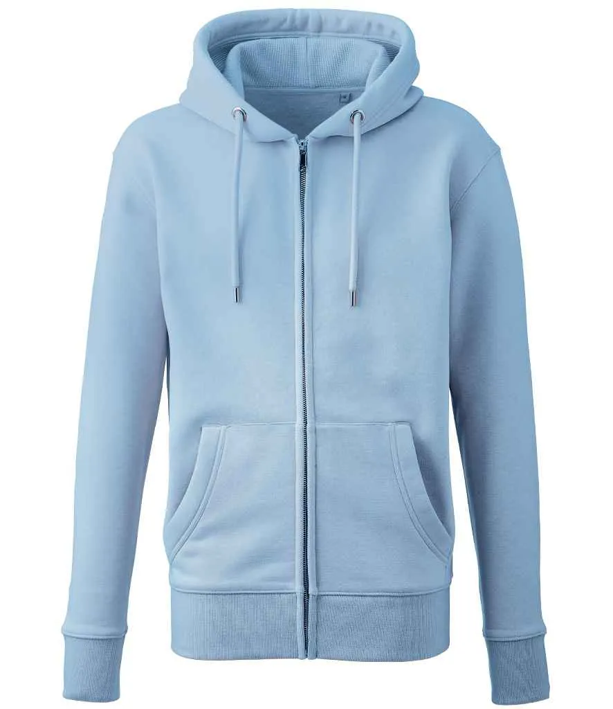 Anthem Organic Full Zip Hoodie | Light Blue