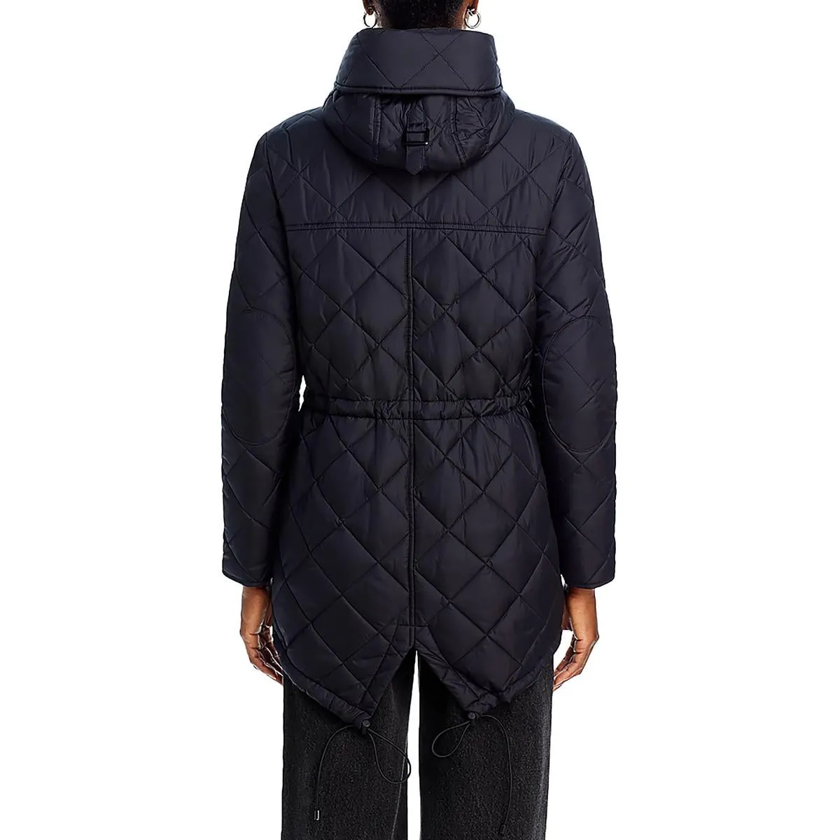 Aqua Womens Insulated Hooded Quilted Coat