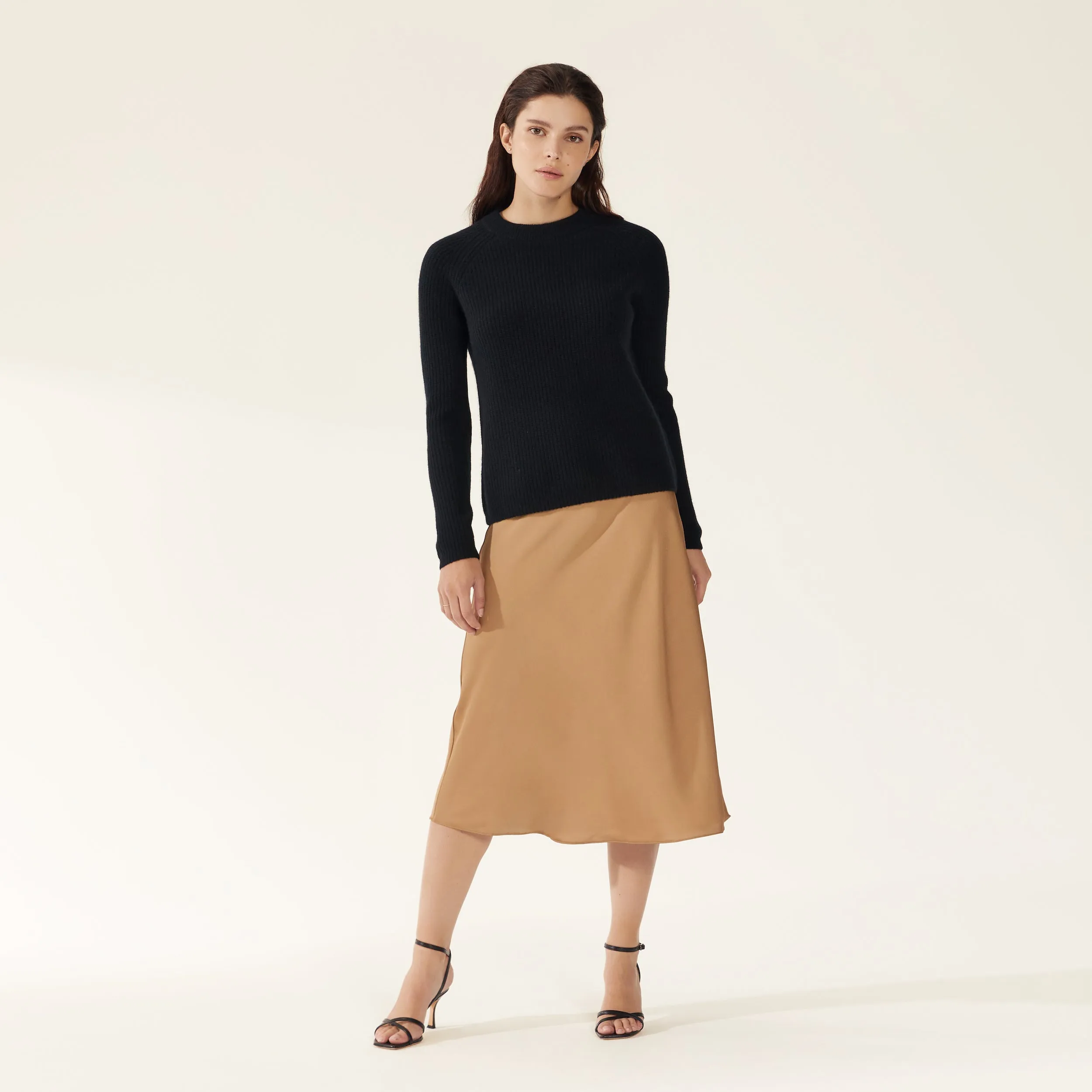 Ava Chunky Cashmere Crewneck