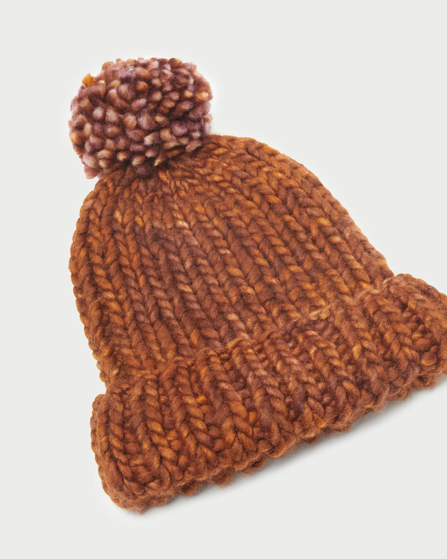 Ava Sienna Knit Pompom Hat