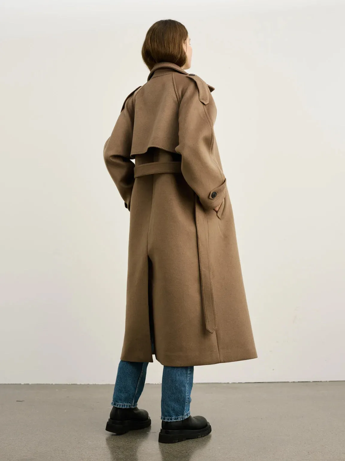 Bea Wool Coat - Brown