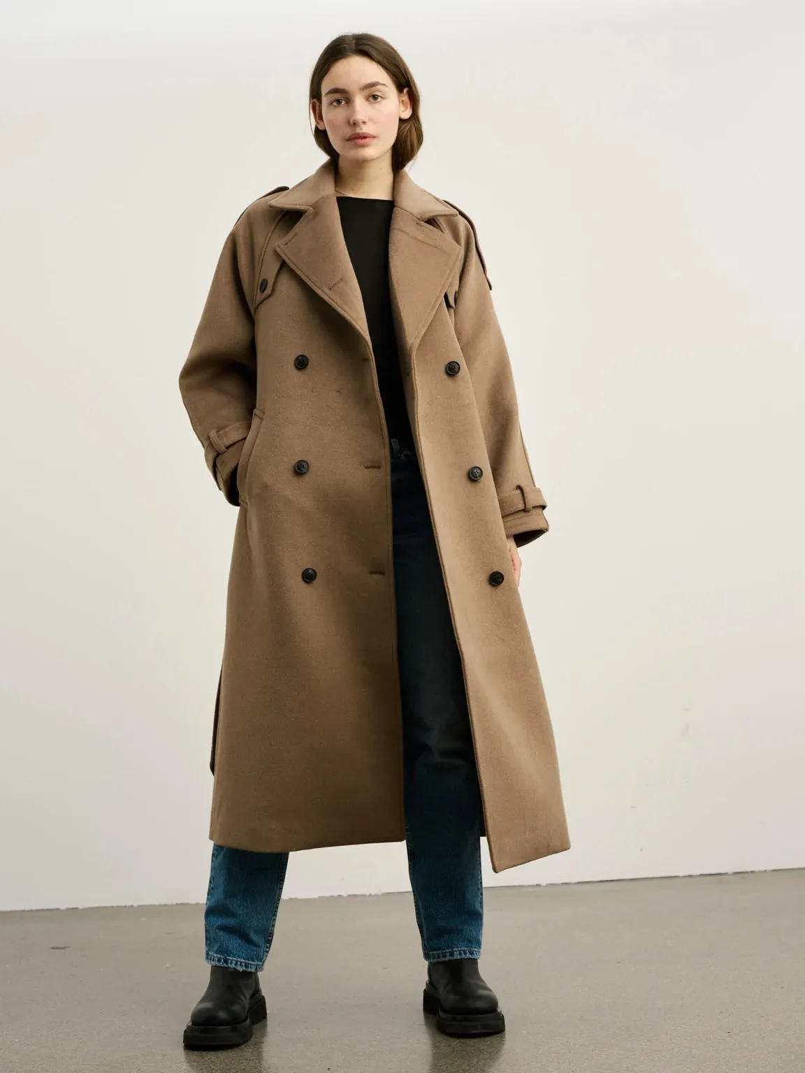 Bea Wool Coat - Brown