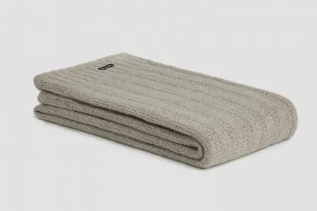 Bemboka Chunky Rib Angora & Merino Wool Throw - Pre-Shrunk