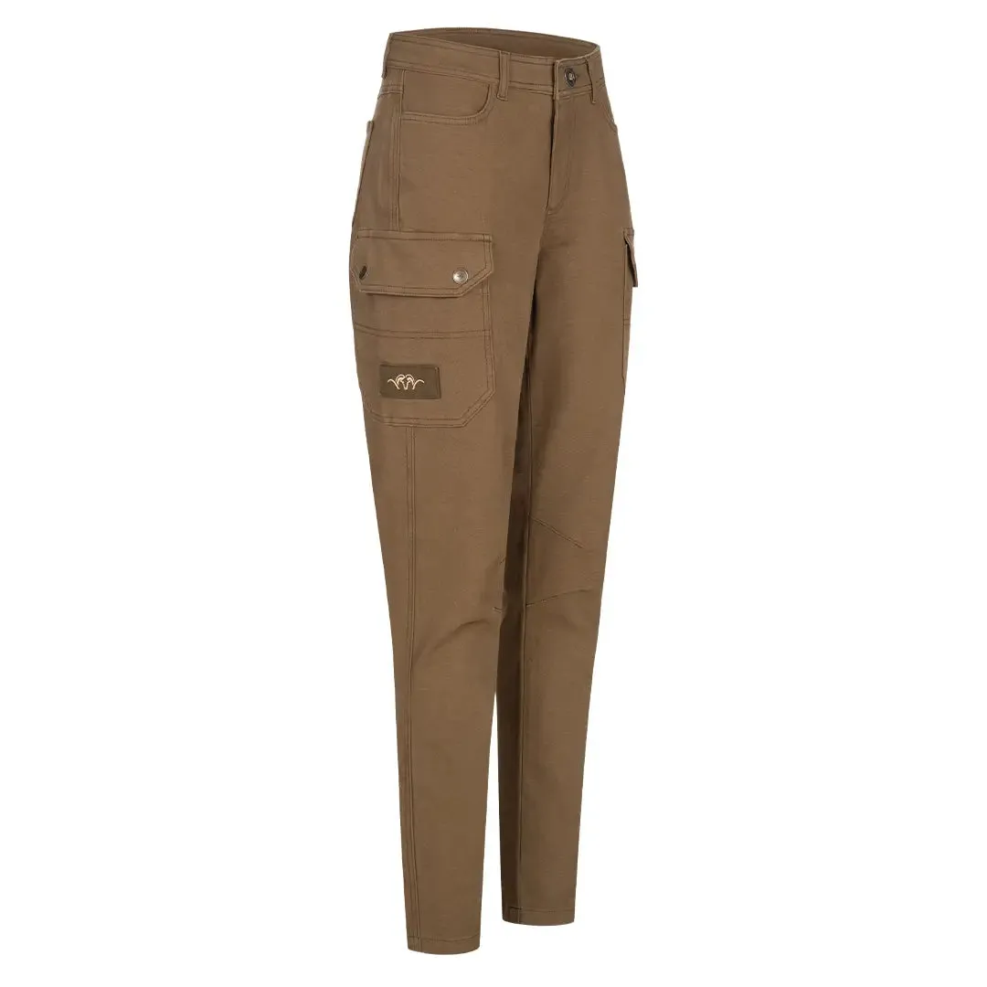 Benita Oxford Cotton Ladies Trousers - Teak by Blaser