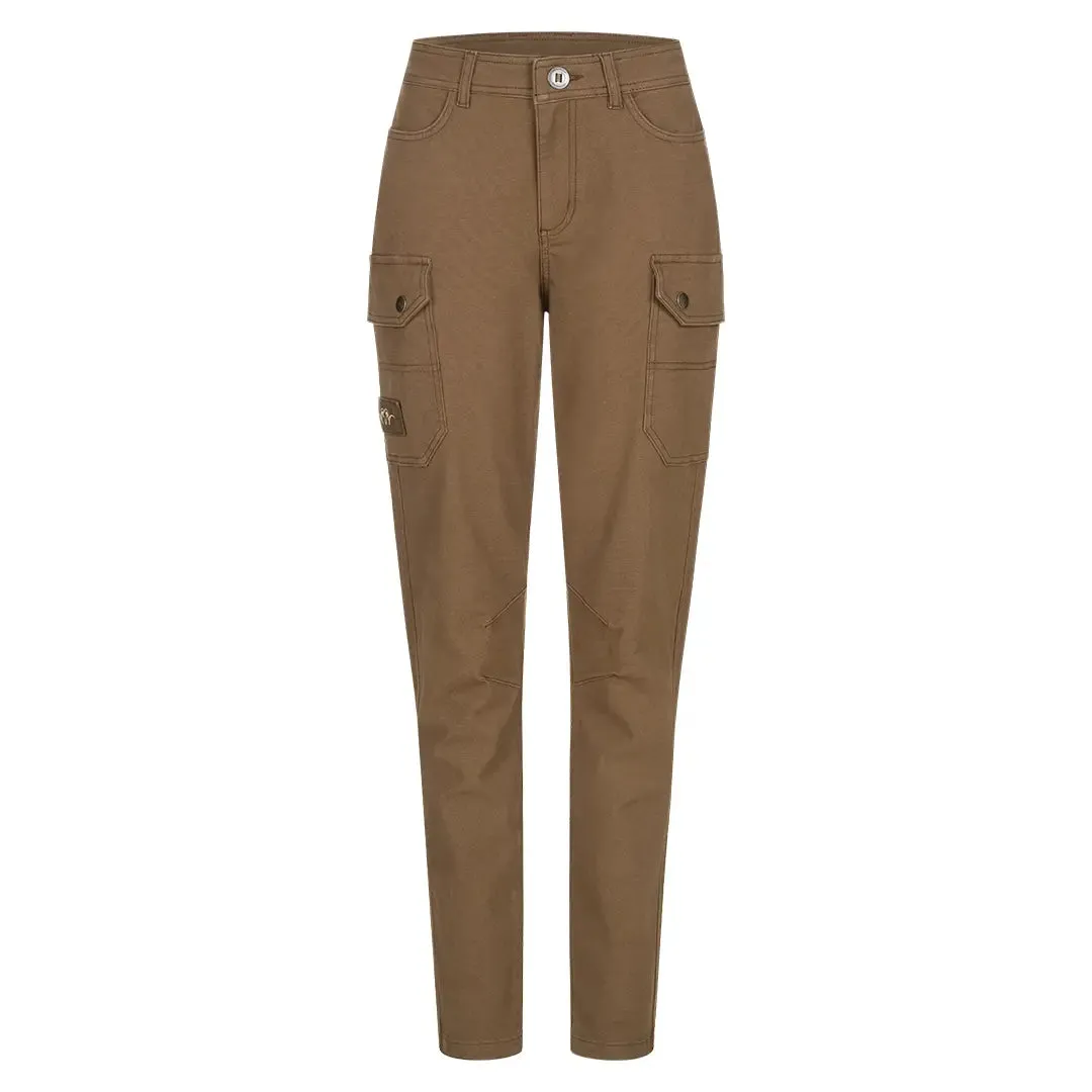 Benita Oxford Cotton Ladies Trousers - Teak by Blaser