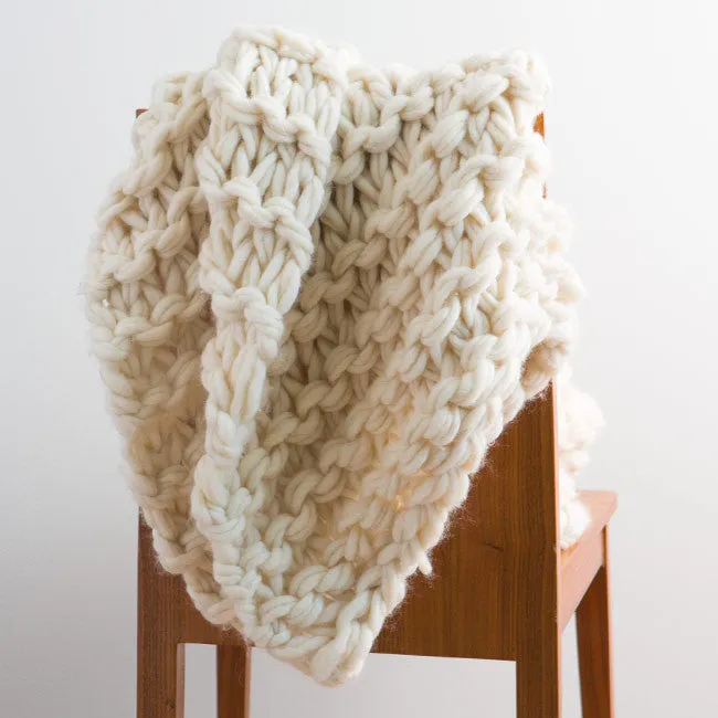 Big Garter Stitch Arm Knit Throw Pattern