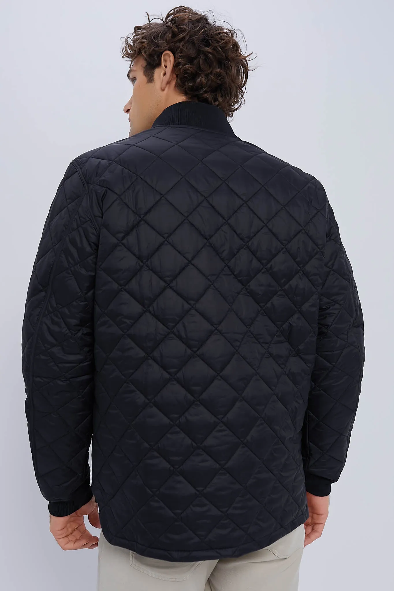 Black Re-Engineered Liddesdale Quilted Jacket