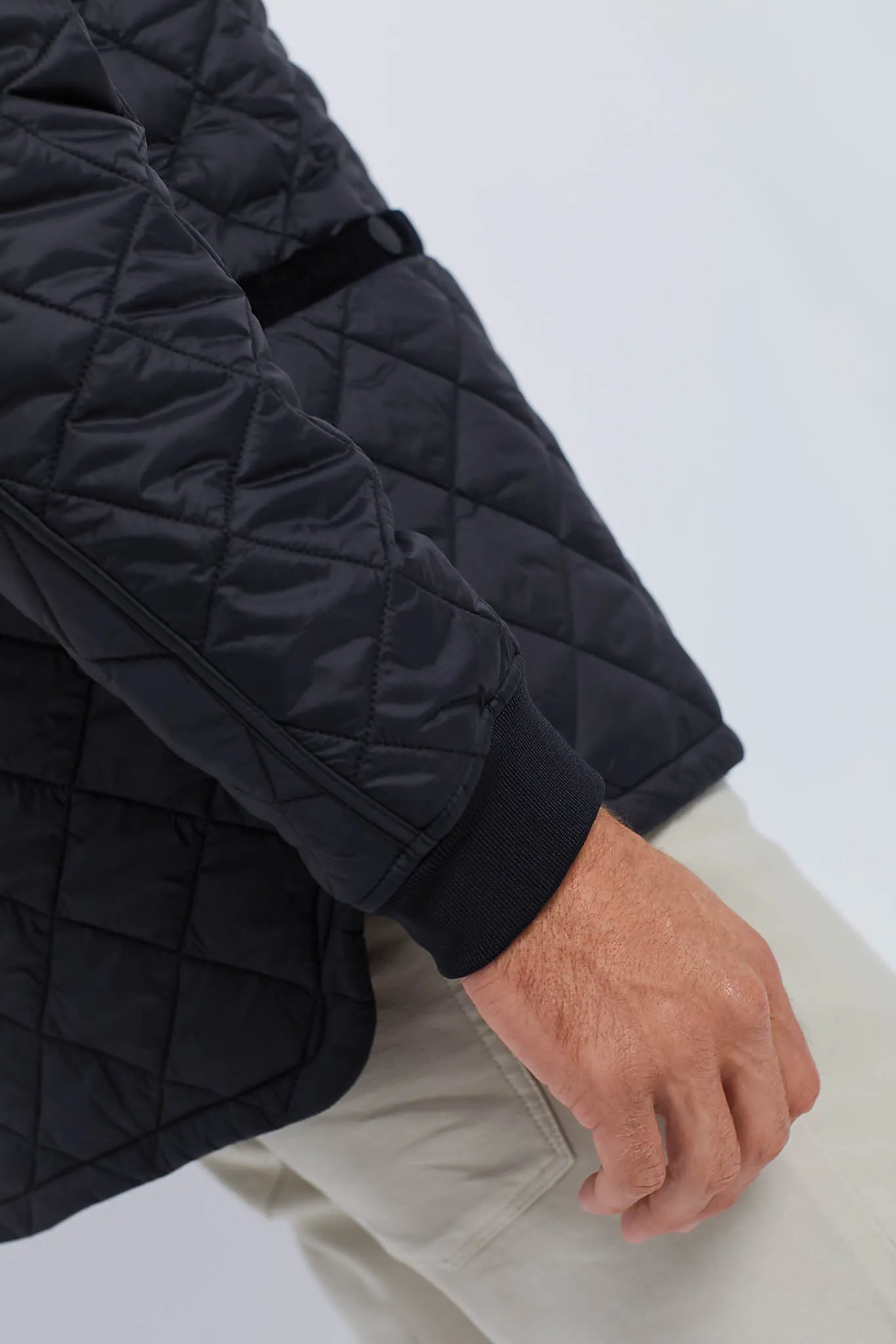 Black Re-Engineered Liddesdale Quilted Jacket