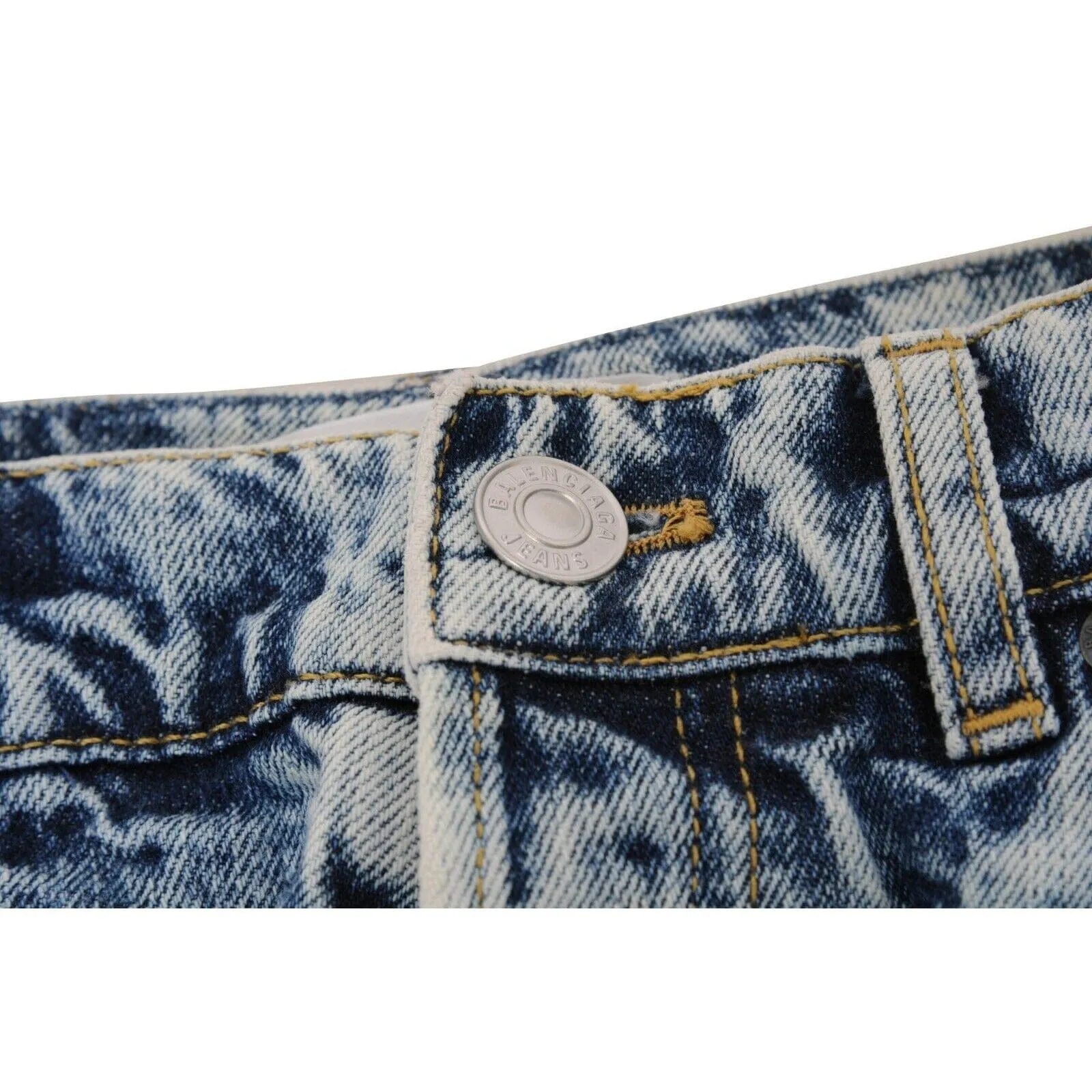 Blue Acid Wash Slim 5 Pocket Indigo Denim Jeans