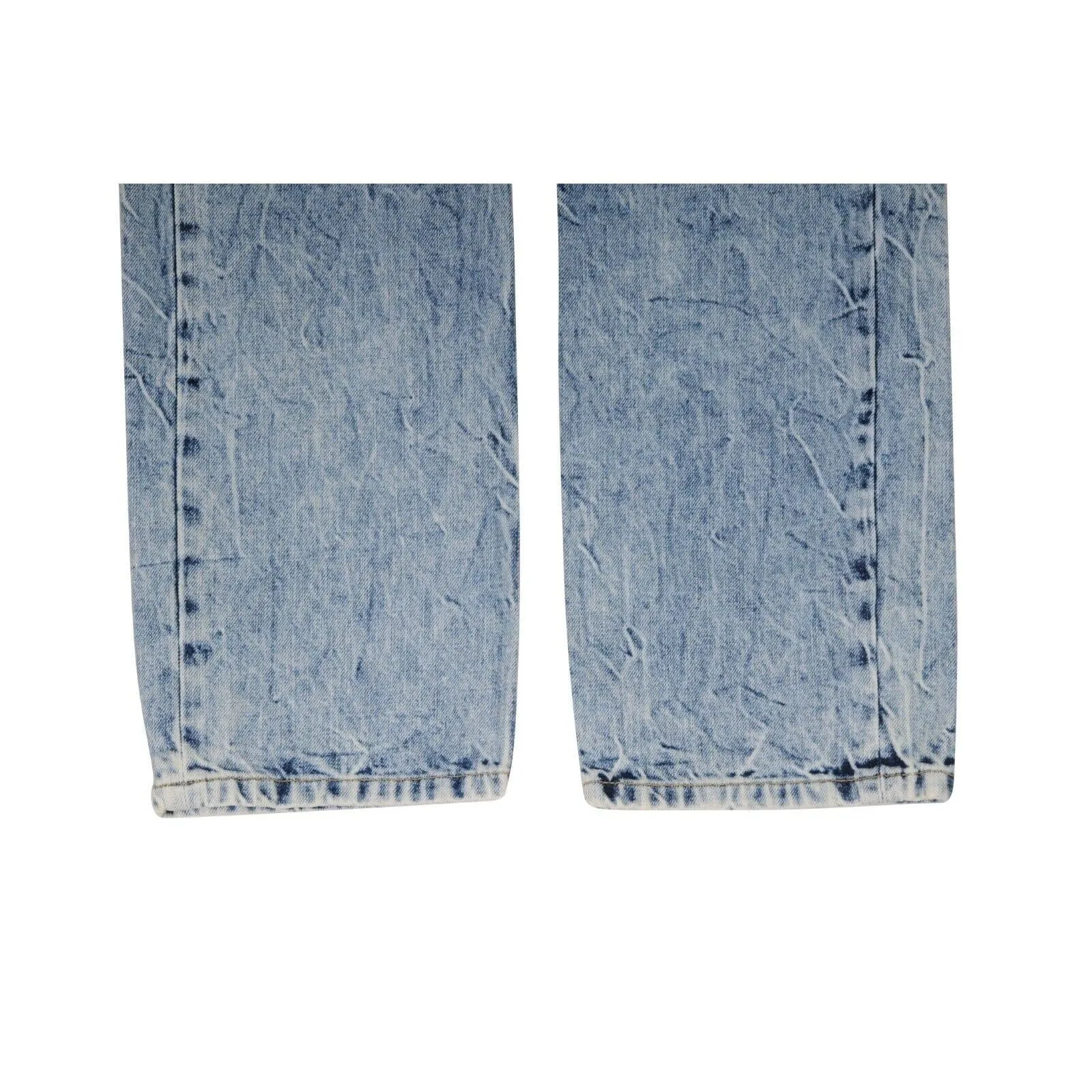 Blue Acid Wash Slim 5 Pocket Indigo Denim Jeans