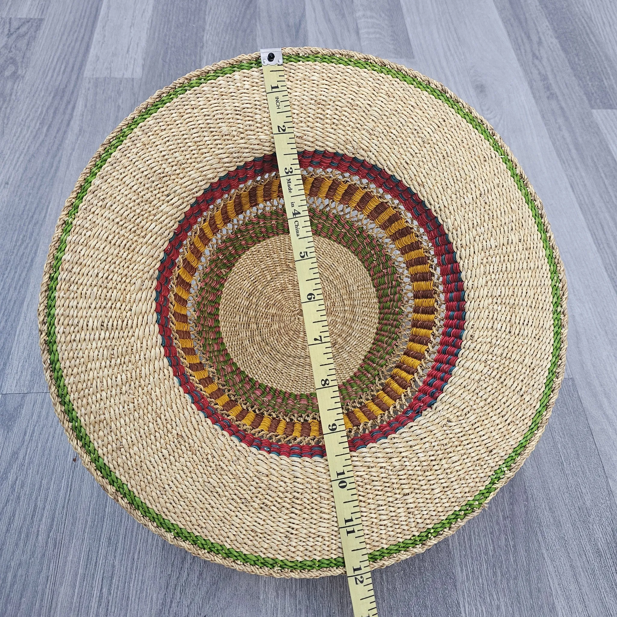 Bolga Hat - African Straw hat - Straw Sun hat - BH6