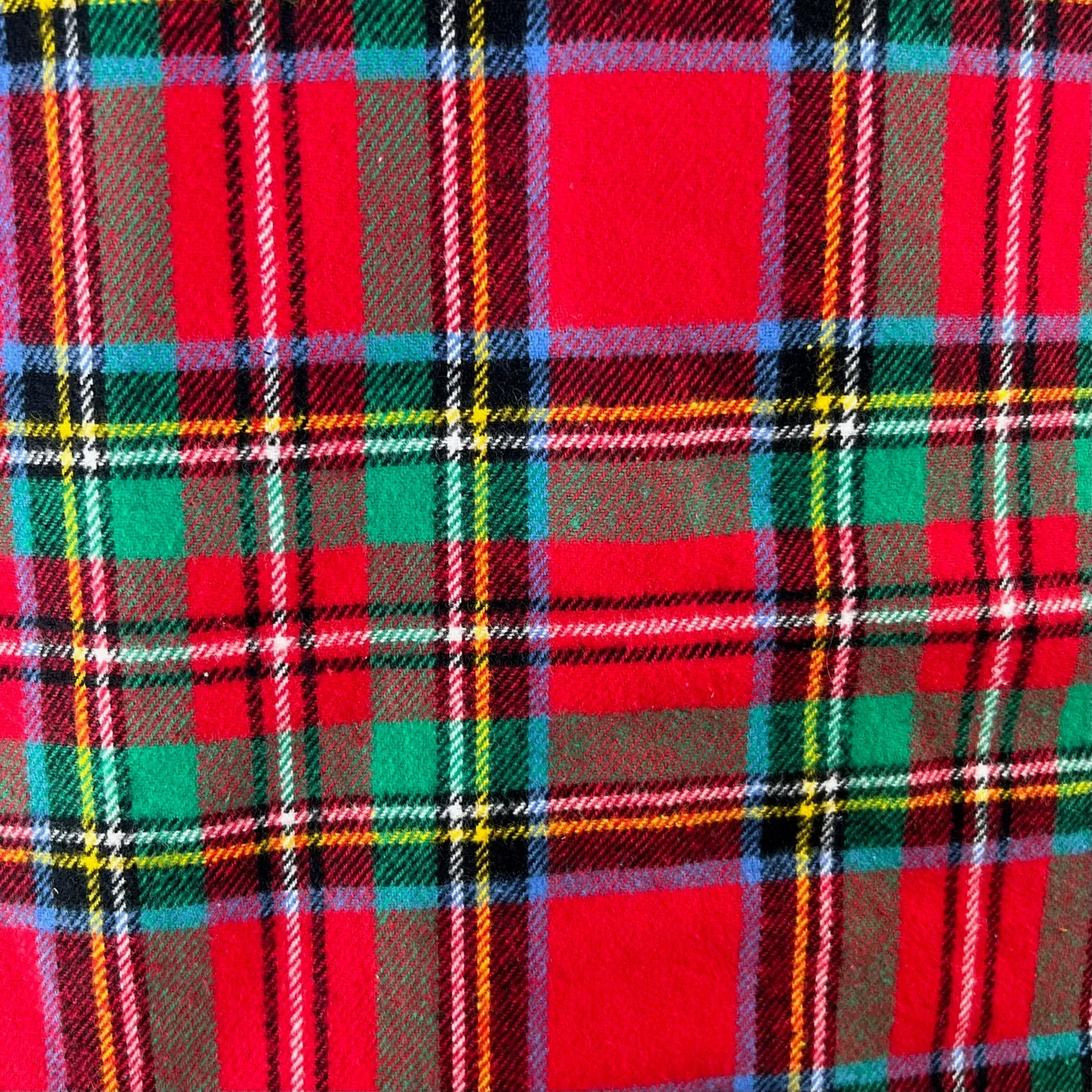 Bright Christmas Plaid Flannel Infinity or Blanket Scarf