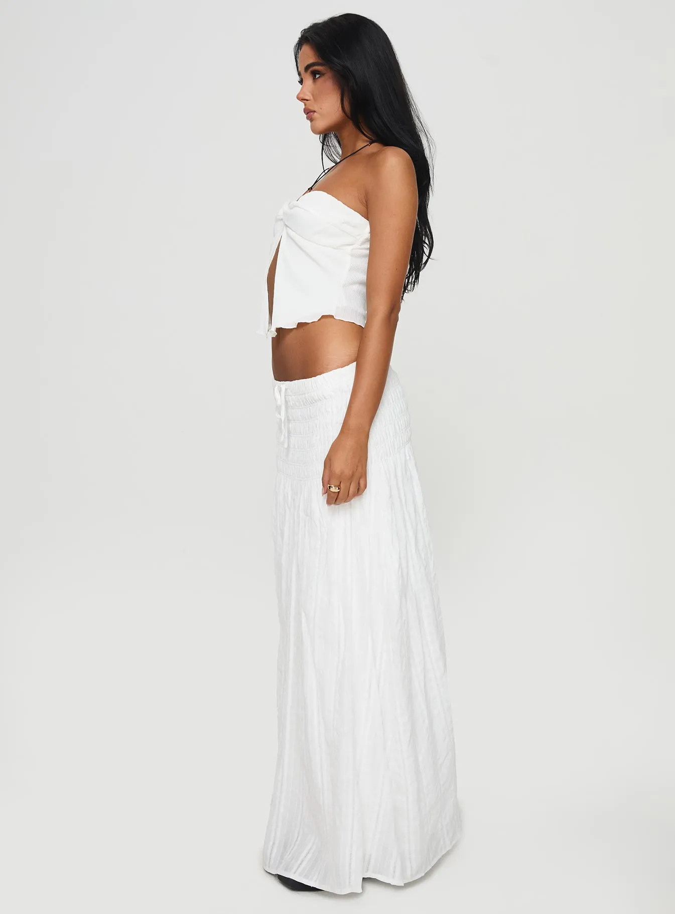 Carana Maxi Skirt White