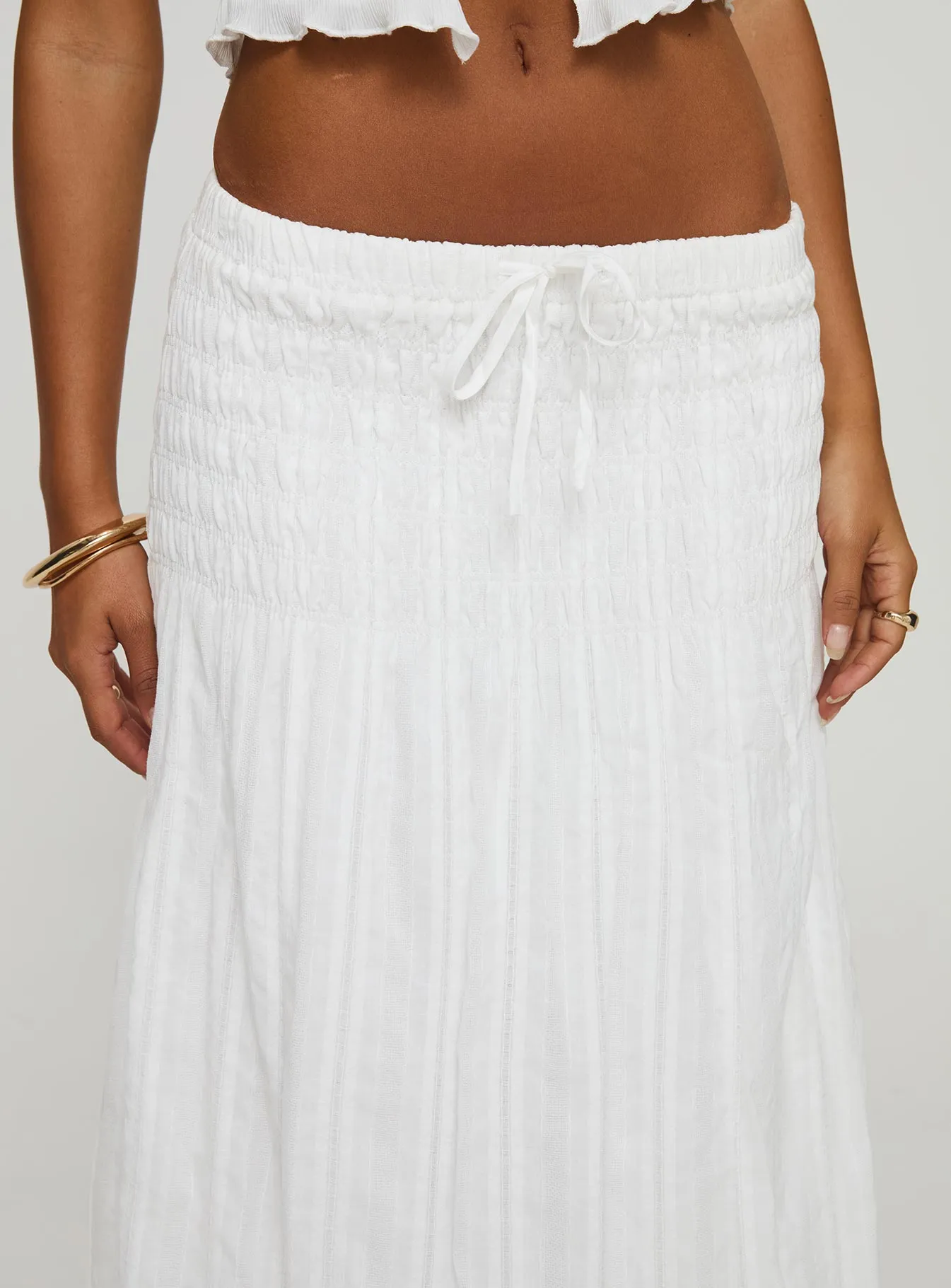 Carana Maxi Skirt White