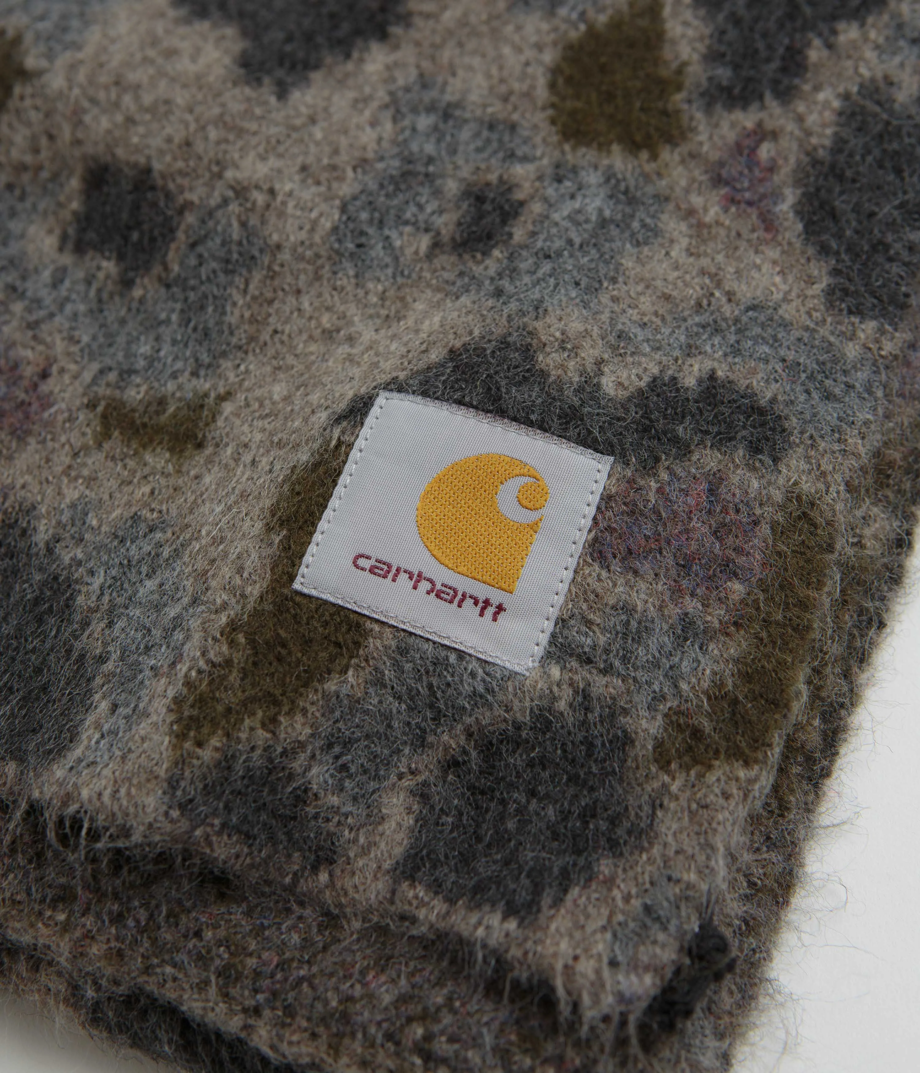 Carhartt Palmer Scarf - Camo Duck Jacquard / Grey