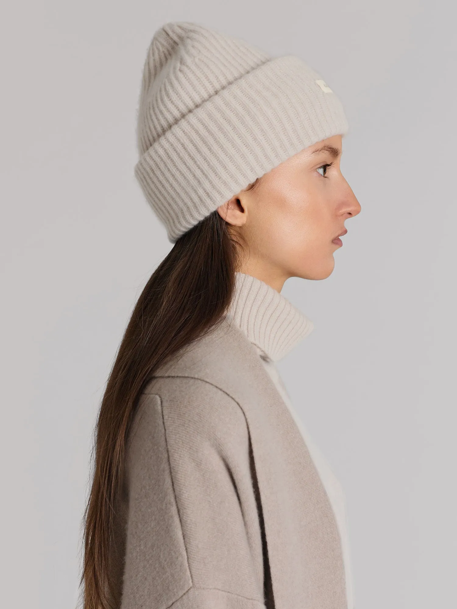 Cashmere beanie "Odny" - Cream