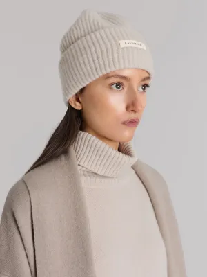 Cashmere beanie "Odny" - Cream