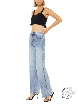 Cezanne Ultra High Rise 90's Wide Leg Flare Jean By Kancan