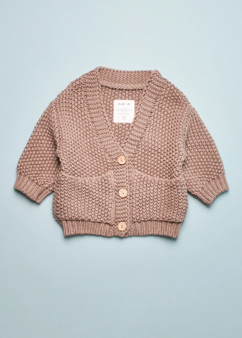 CHUNKY KNIT POCKET CARDIGAN