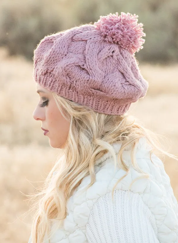 Chunky Knit Pom Pom Beanie