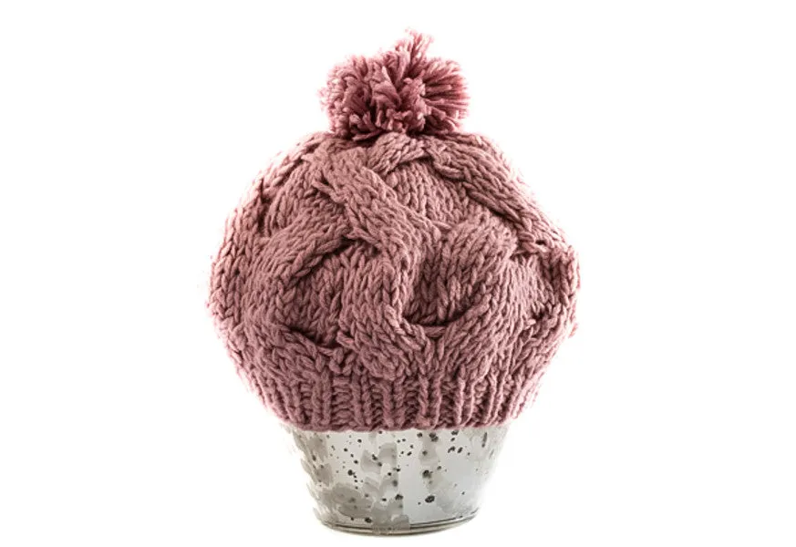 Chunky Knit Pom Pom Beanie