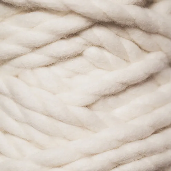 Chunky Merino Yarn | White | 2 ply