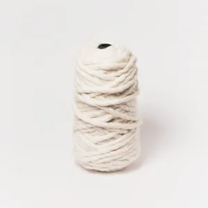 Chunky Merino Yarn | White | 2 ply