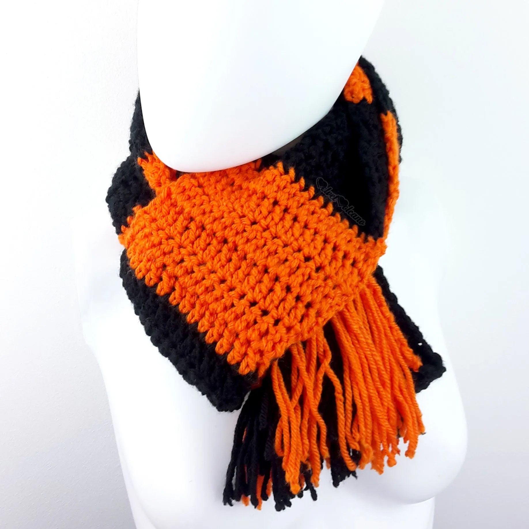 Chunky Striped Scarf (Custom Colour)