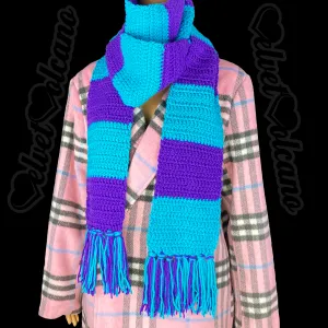 Chunky Striped Scarf (Custom Colour)