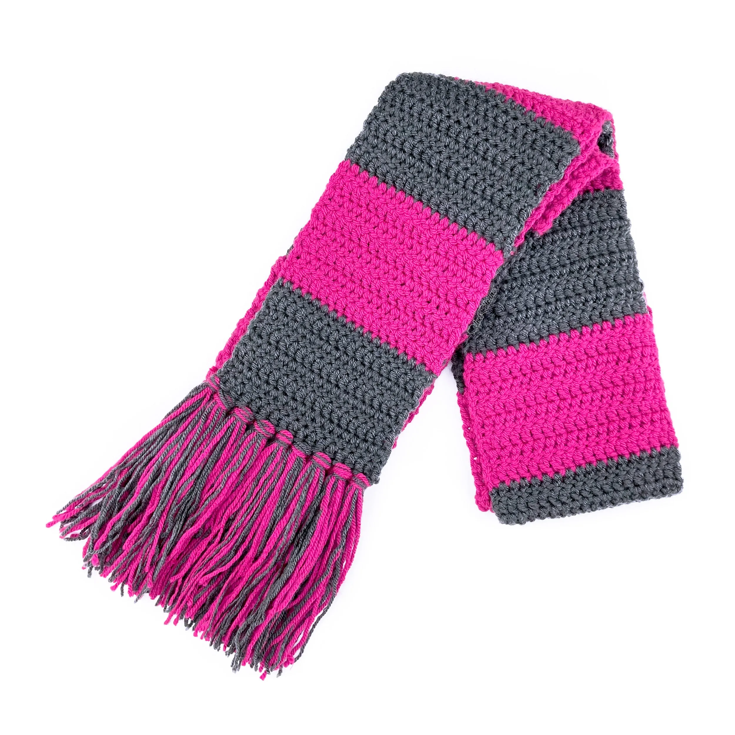 Chunky Striped Scarf (Custom Colour)