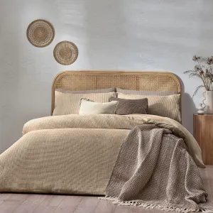 Chunky Waffle Duvet Cover Set Linen