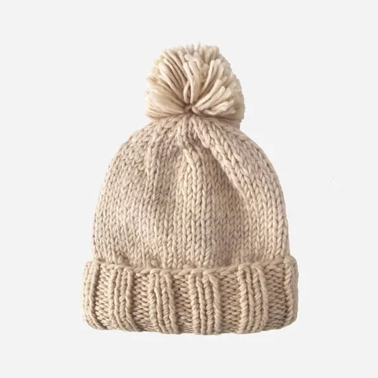 Classic Pom Knit Hat - Various Colors